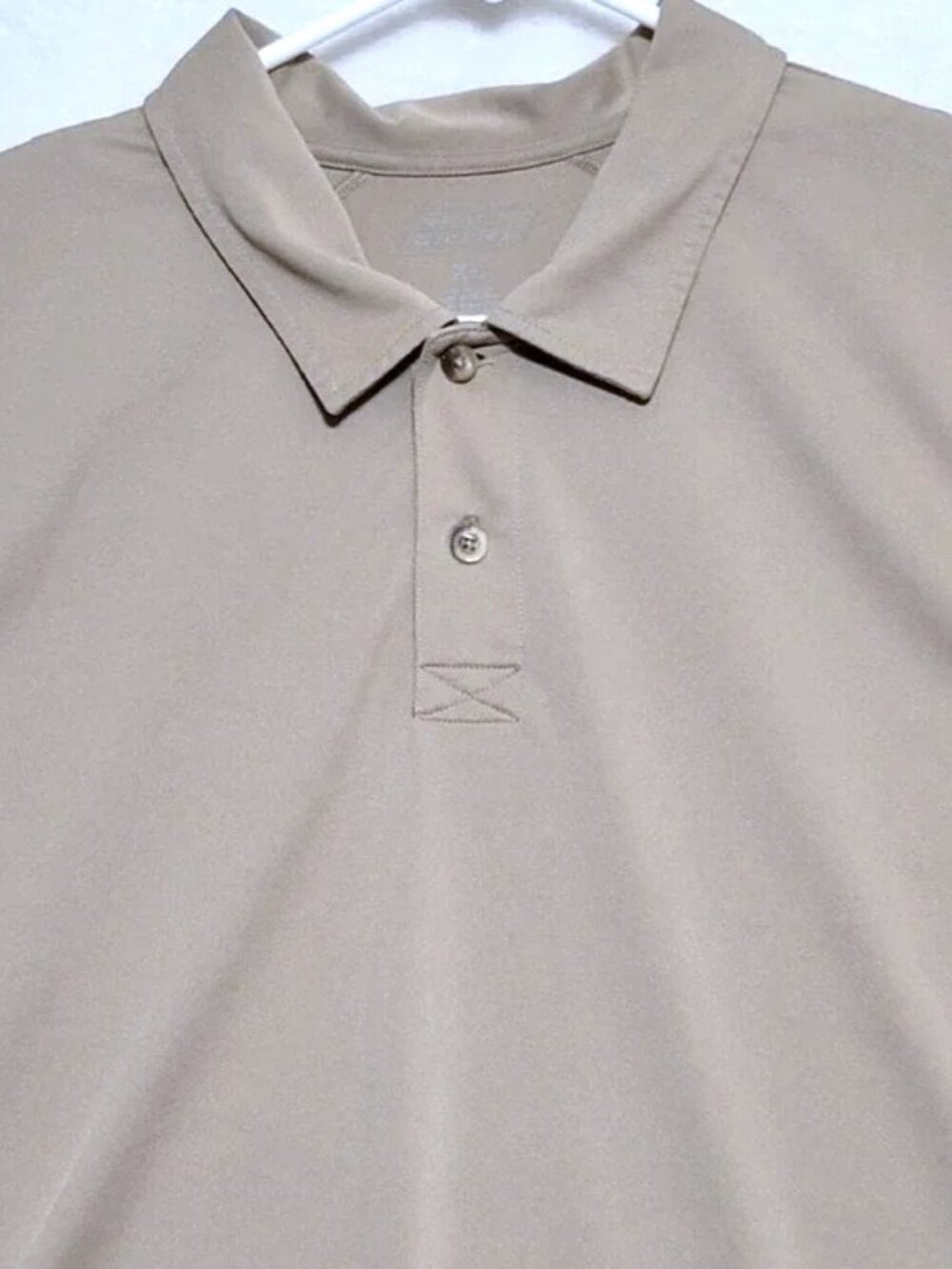 Dickies Short Sleeve Polo Shirt Khaki Stain Release Work Shirt – Men’s Large